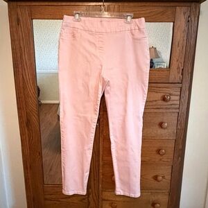 Women L Draper’s & Damon’s Pink Pull-on Pants